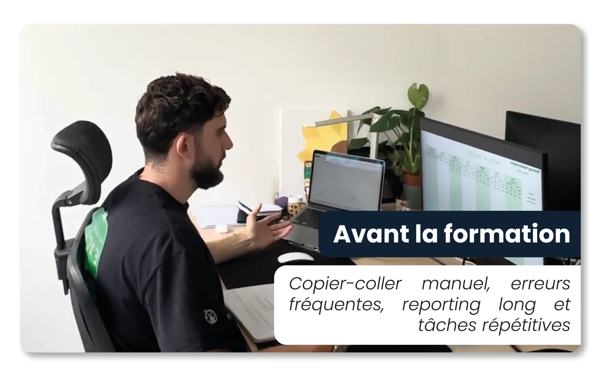 Avant formation Excel VBA - Tâches répétitives, erreurs