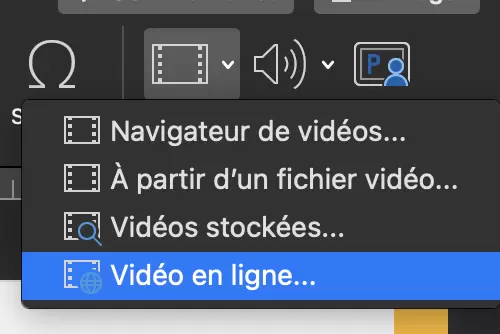 Mettre une vidéo en ligne sur PowerPoint