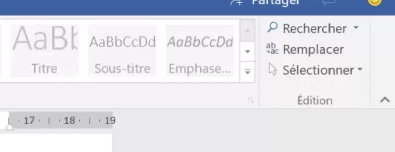 Rechercher sur Word dans Windows