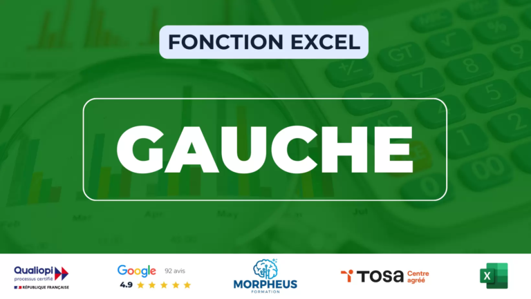 Fonction GAUCHE Excel