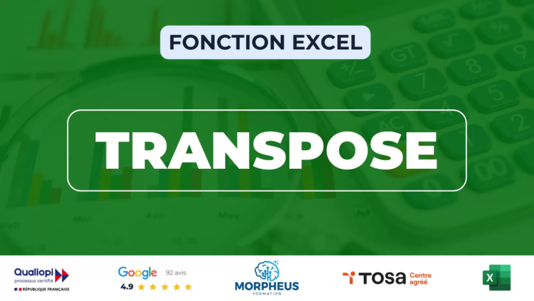 Fonction TRANSPOSE Excel