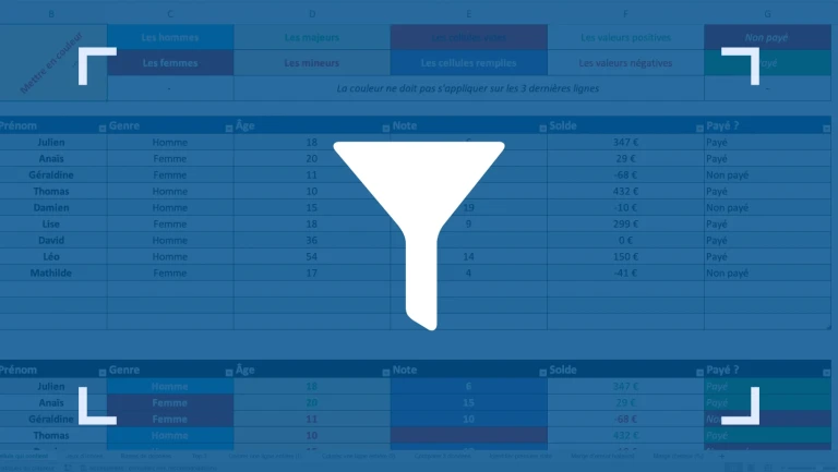 Comment filtrer sur Excel