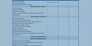 Produit Compte de résultat prévisionnel Excel Produit Compte de résultat prévisionnel Excel