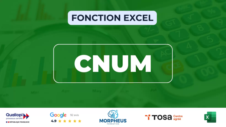 Fonction CNUM Excel