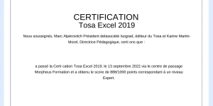 TOSA_Excel_Certification TOSA_Excel_Certification