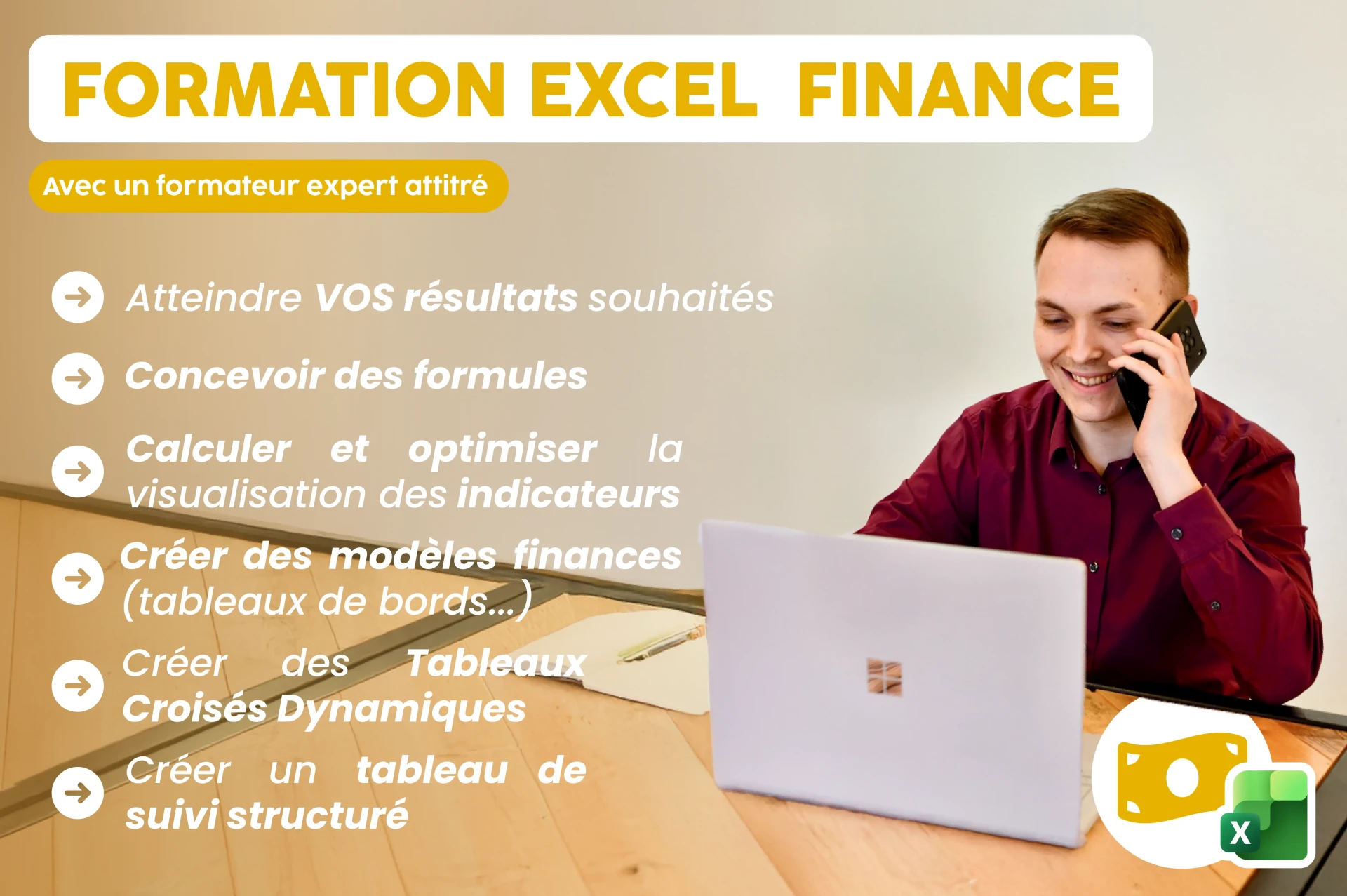 Formation Excel pour la finance et les financiers - visuel 2026