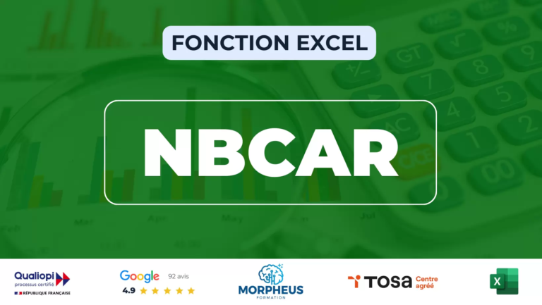 Fonction NBCAR Excel
