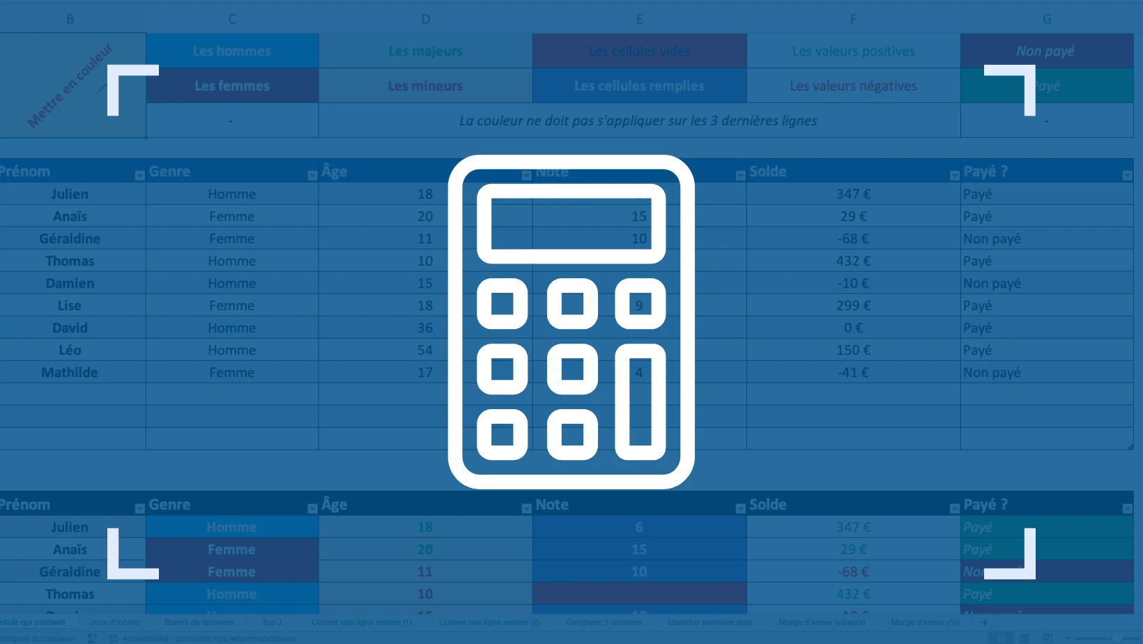 Compter le nombre d'occurences d'une valeur excel