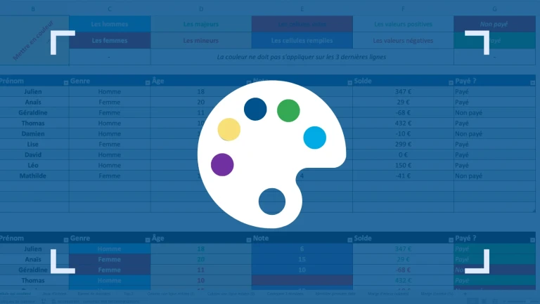Mise en forme conditionnelle sur Excel