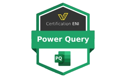 présentation de la certification eni Power Query