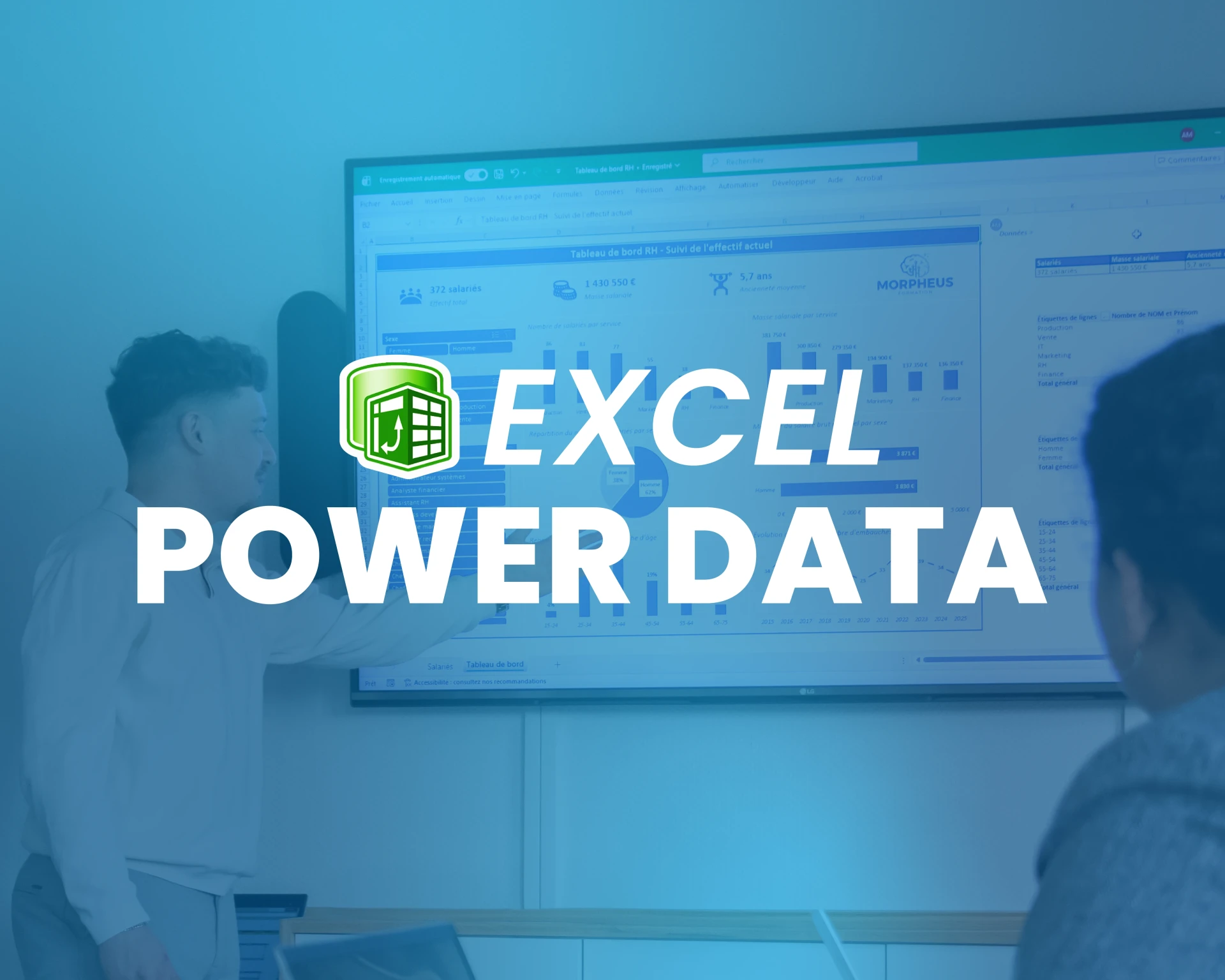 Visuel formation Excel power data : power pivot et power query