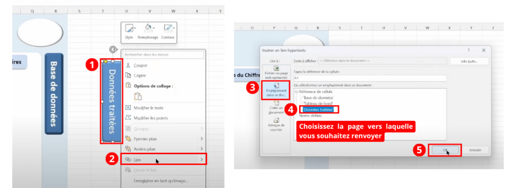 Comment créer un bouton de navigation à partir d'une forme sur Excel