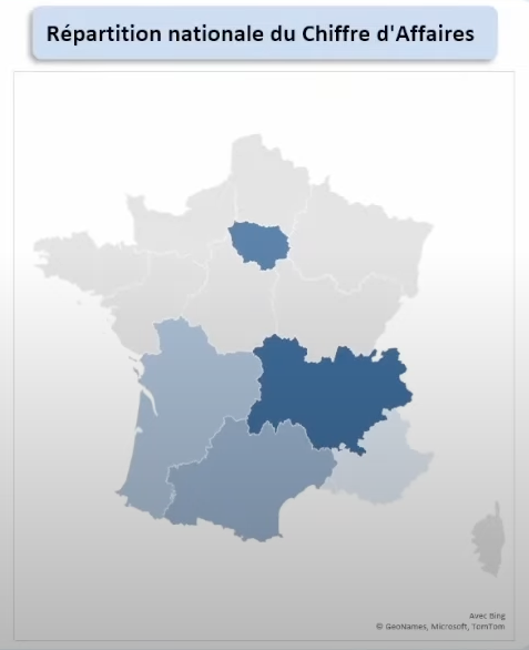 Graphique géographique Excel