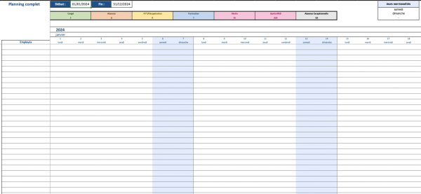 planning des congés et des absences sur Excel planning des congés et des absences sur Excel