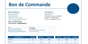 Bon de commande Bon de commande
