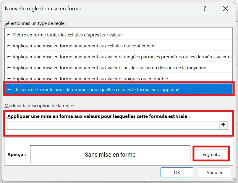 Exemple Excel Nouvelle requête colorer une ligne sur deux