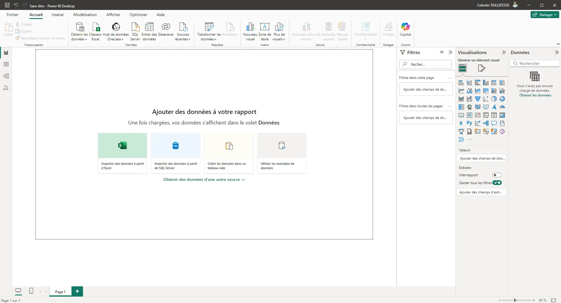 Leçon 2 sur Neo BI - Interface Power BI Desktop