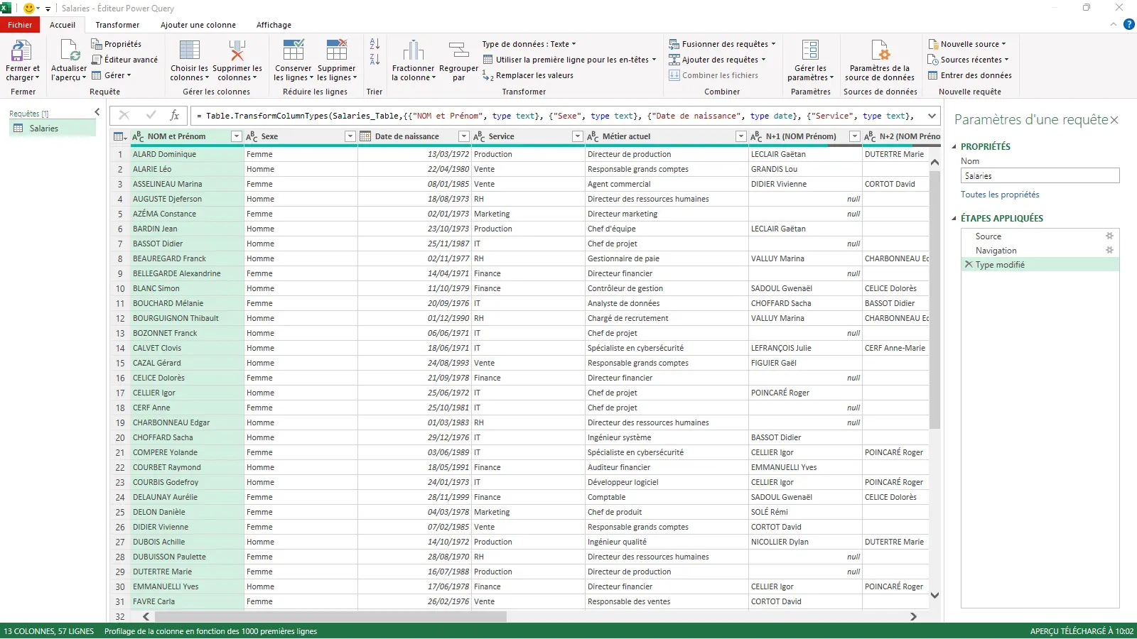 Power Query sur Excel