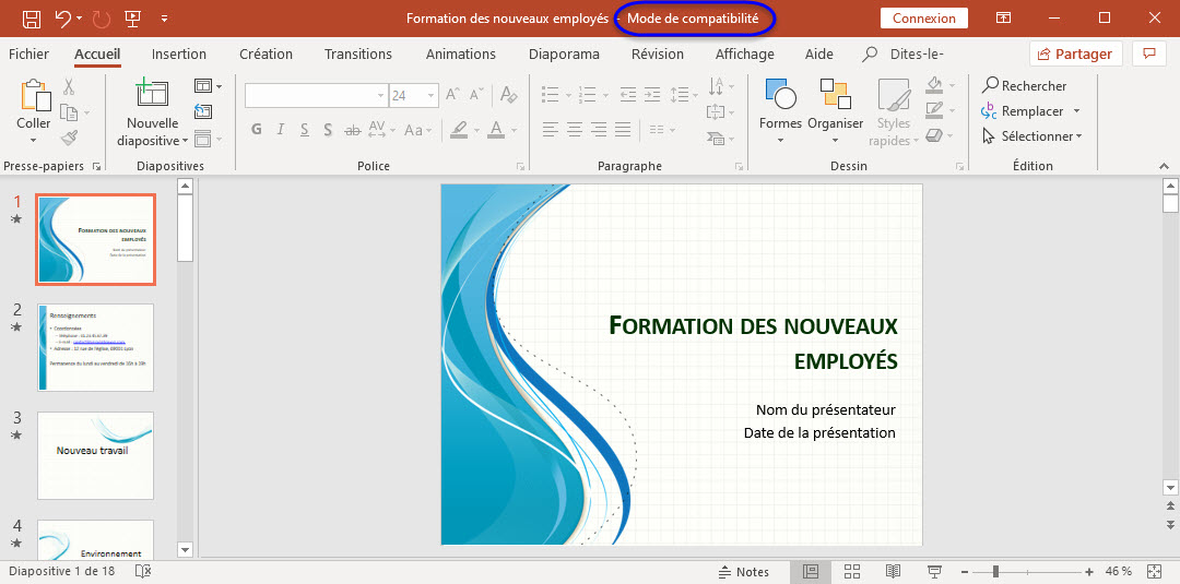 Mode de compatibilité
