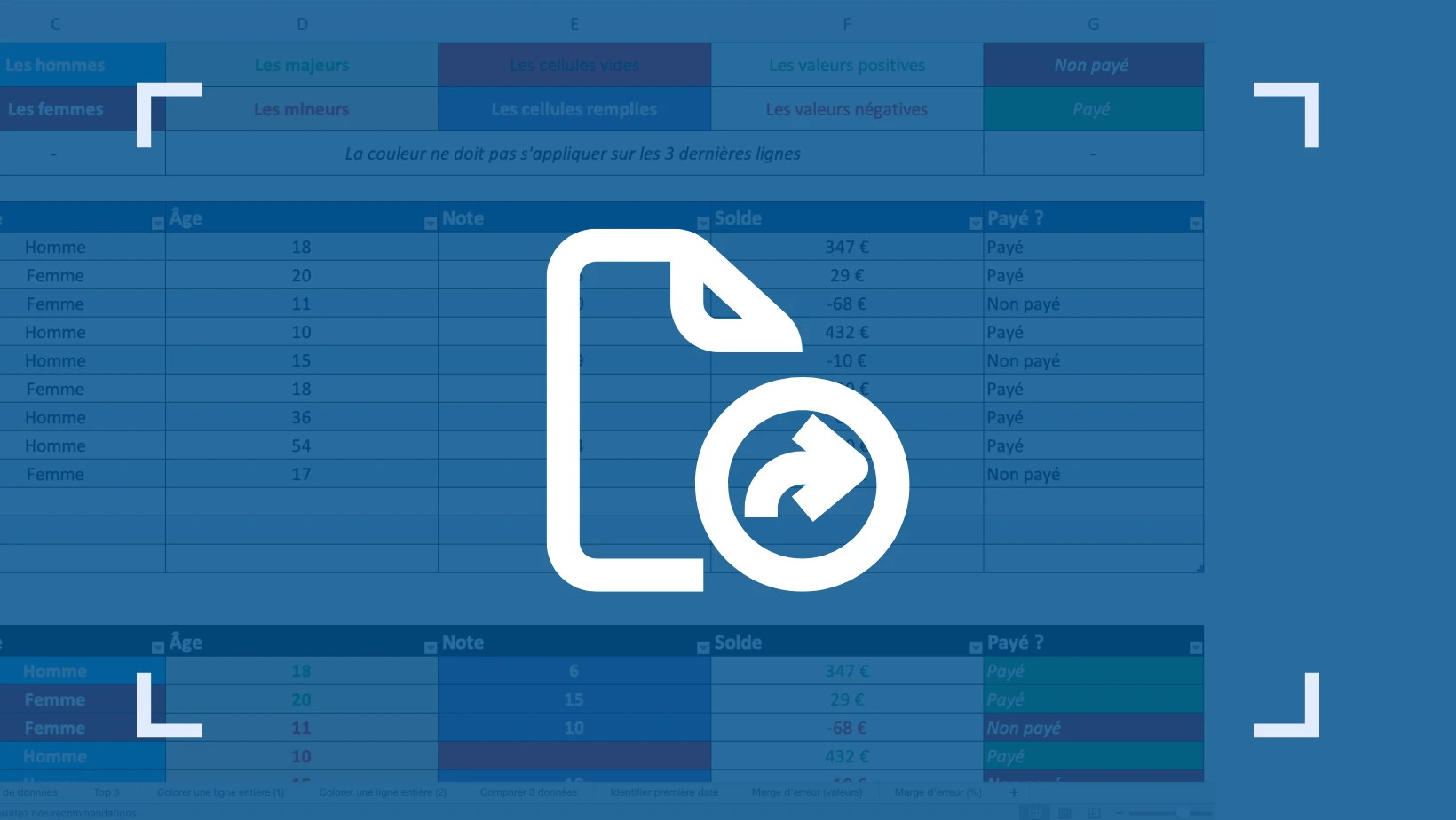 Comment partager un fichier sur Excel