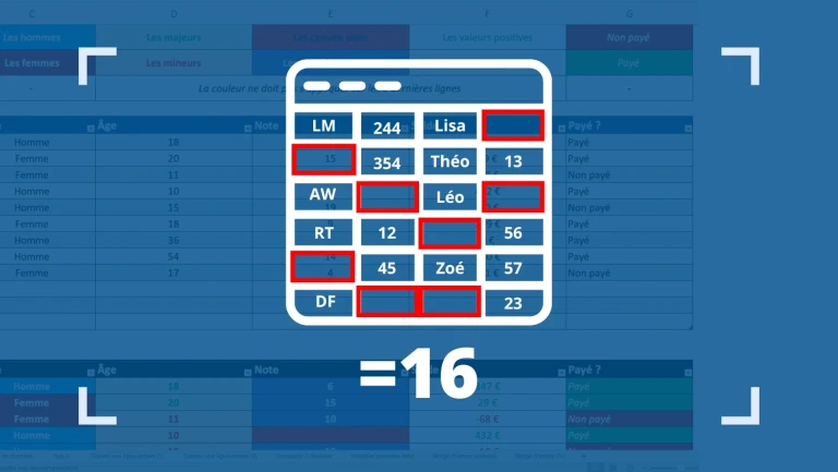 Compter le nombre de cellules non vides sur Exc