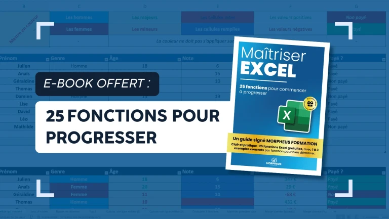ebook offert 25 fonctions pour progresser sur excel