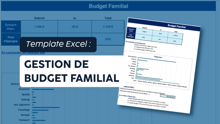 Template Excel gestion budget familial