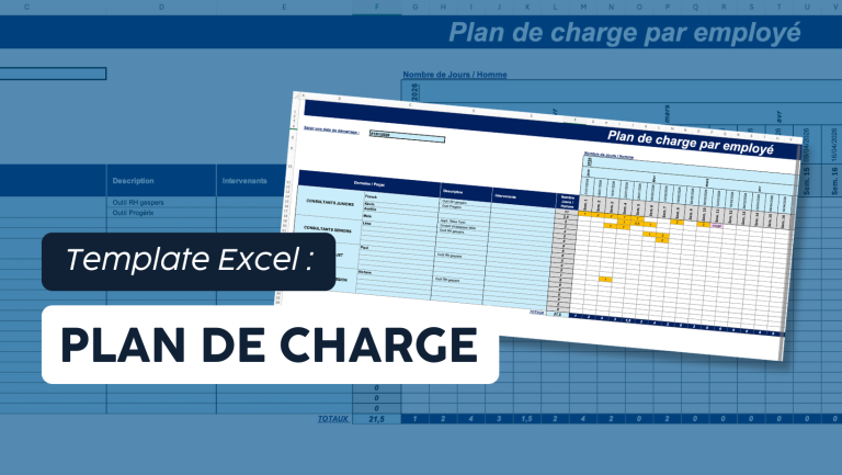 Template Excel plan de charge
