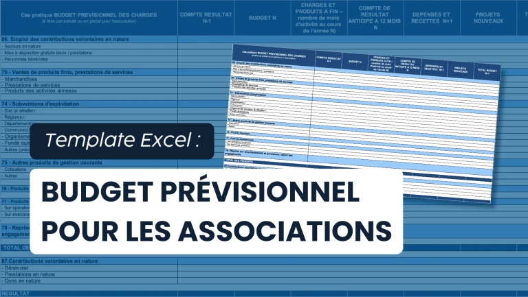 Modèle Excel budget prévisionnel gratuit pour les associations