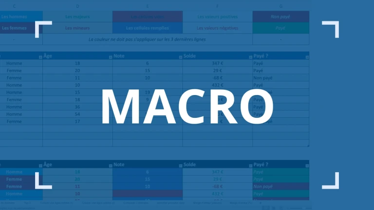 Comment maîtriser les macros excel