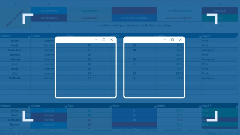 comment ouvrir 2 fenêtre d'un même fichier Excel en même temps