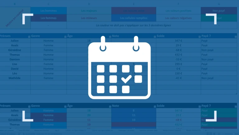 Comment un calendrier sur Excel