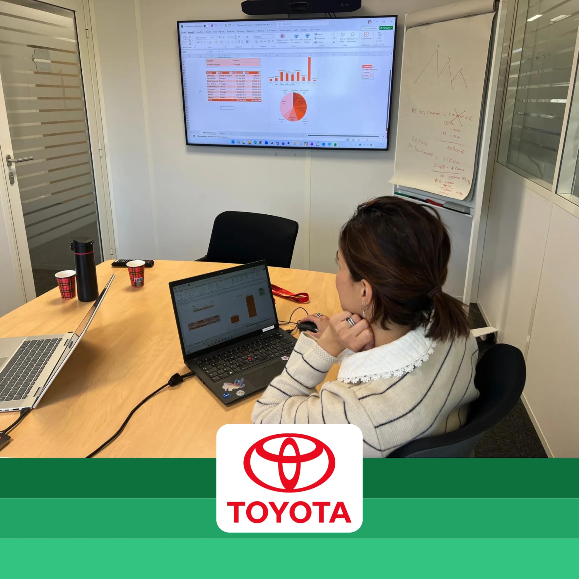 Photo formation Excel à boulogne Billancourt chez toyota
