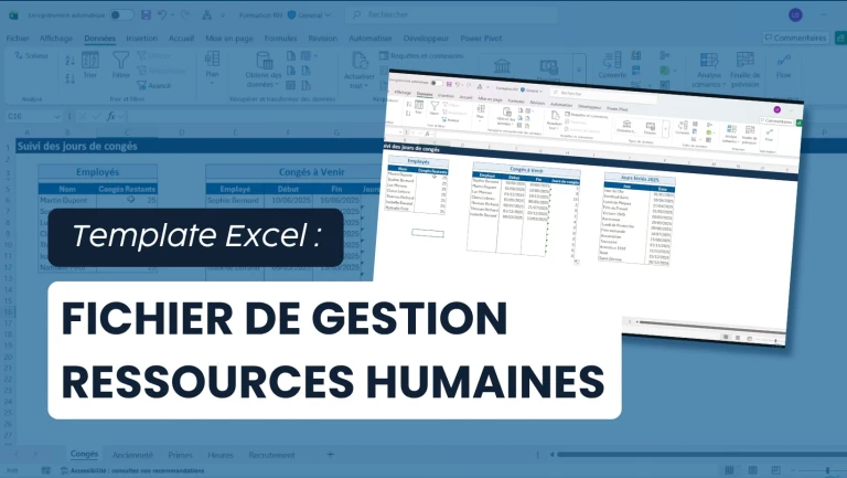 Modèle Excel fichier de gestion ressources Humaines
