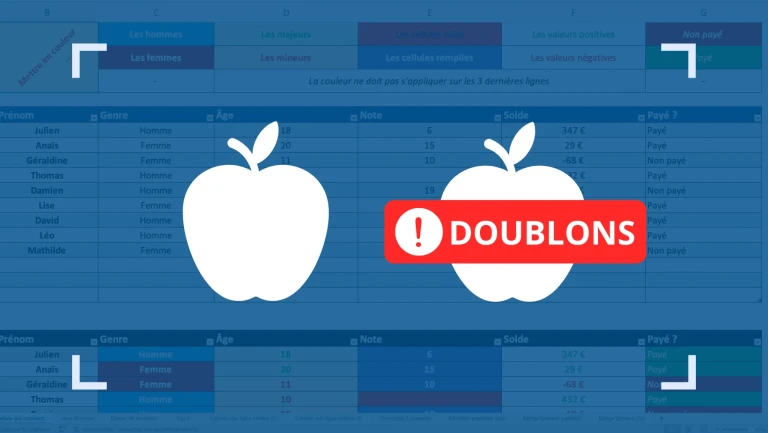 Comment éviter la saisie de doublons sur Excel