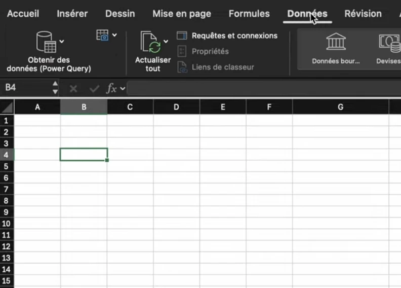 données power query