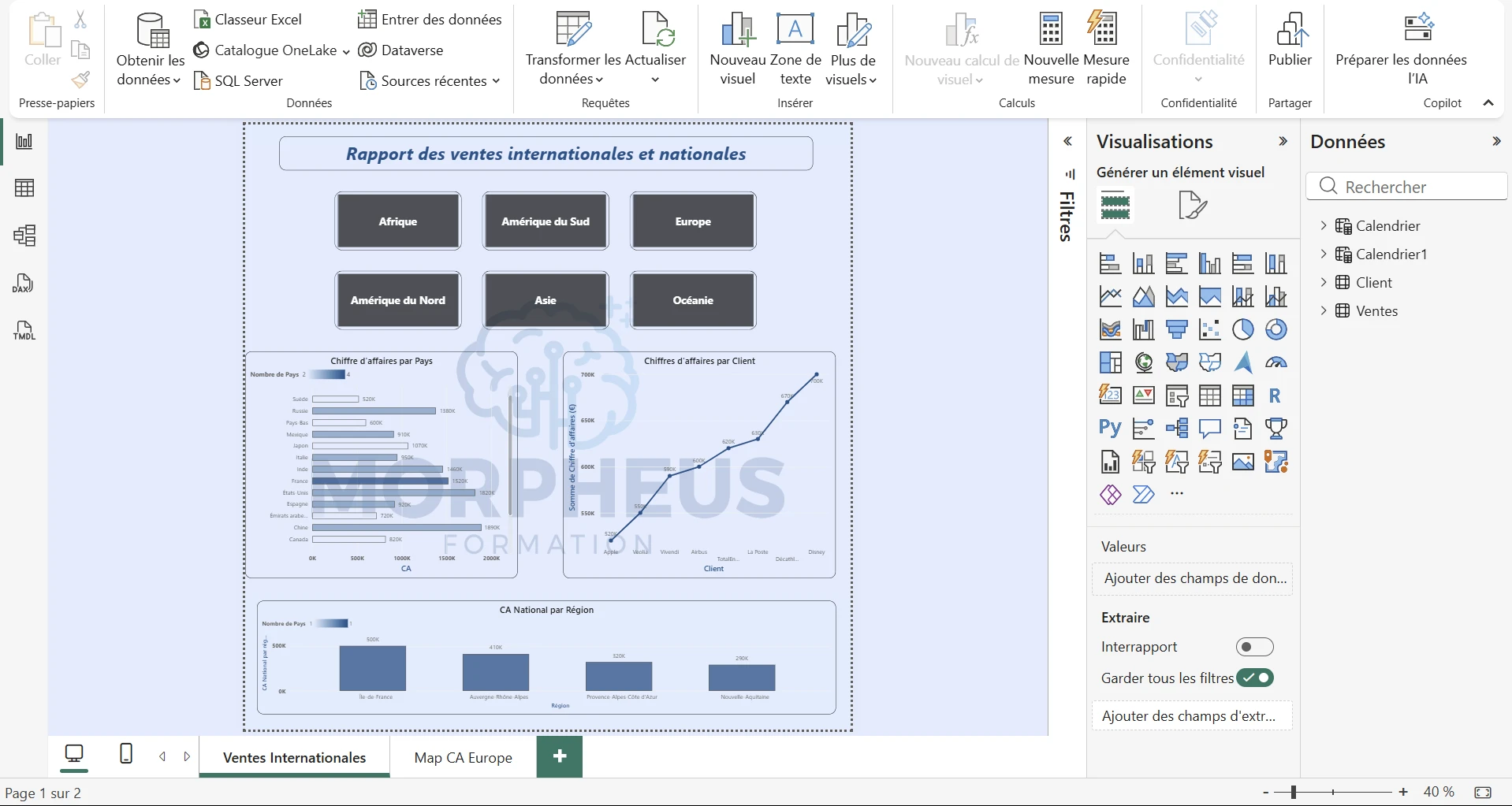 Prendre en main le logiciel Power BI et identifier ses principales fonctionnalités