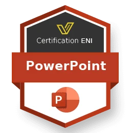 Certification ENI PowerPoint (RS7697) pour attester du niveau et de la maîtrise du logiciel