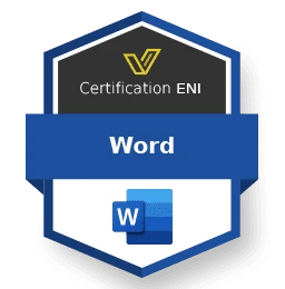Certification ENI Word (RS7694) pour attester du niveau et de la maîtrise du logiciel