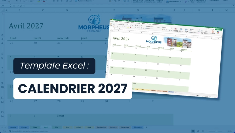 Fichier excel calendrier excel 2027